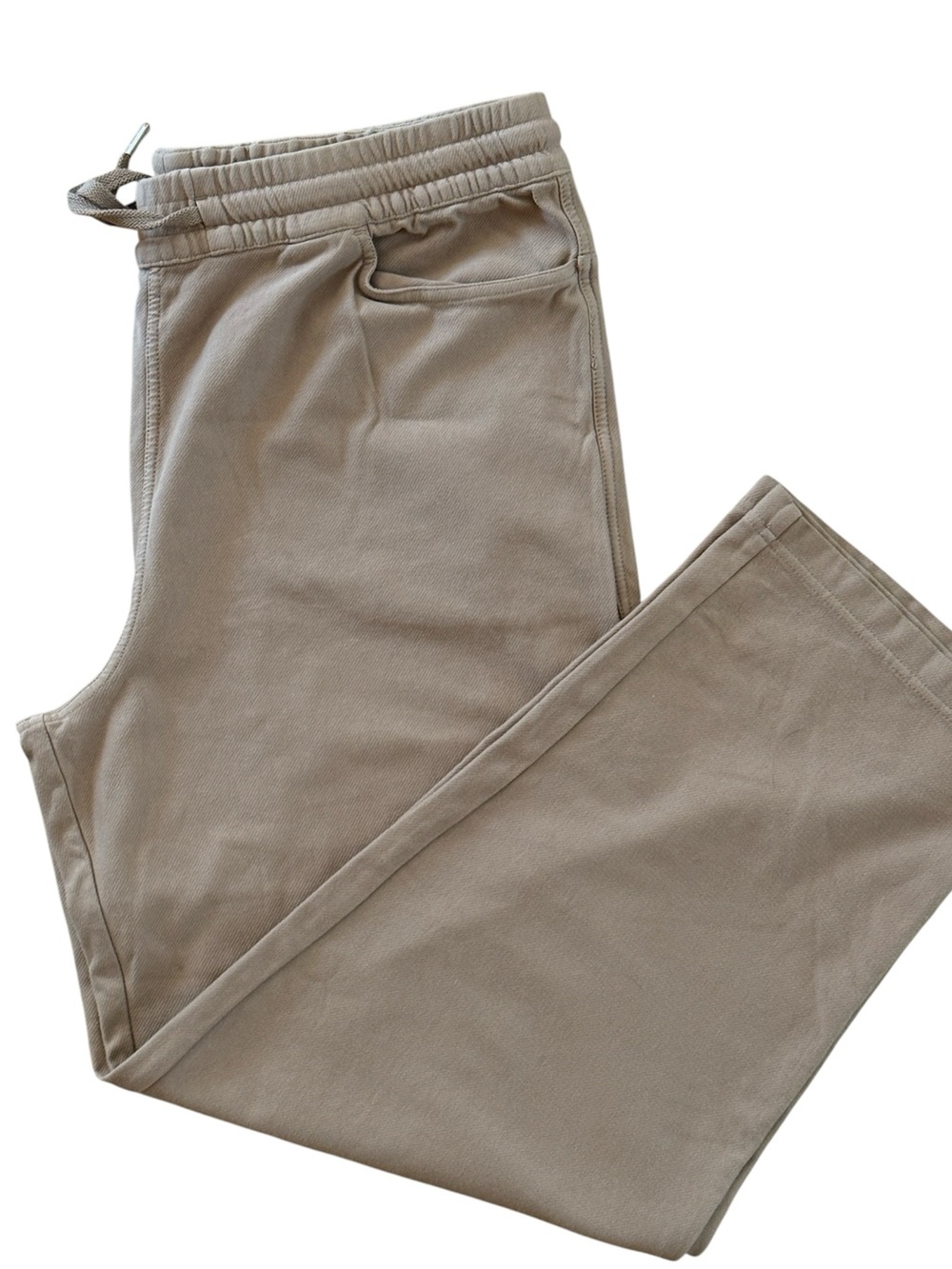 ATHLETA FARALLON MID RISE CASUAL LOUNGE PANT PULLON FLARED CROP BIG SUR BROWN LG